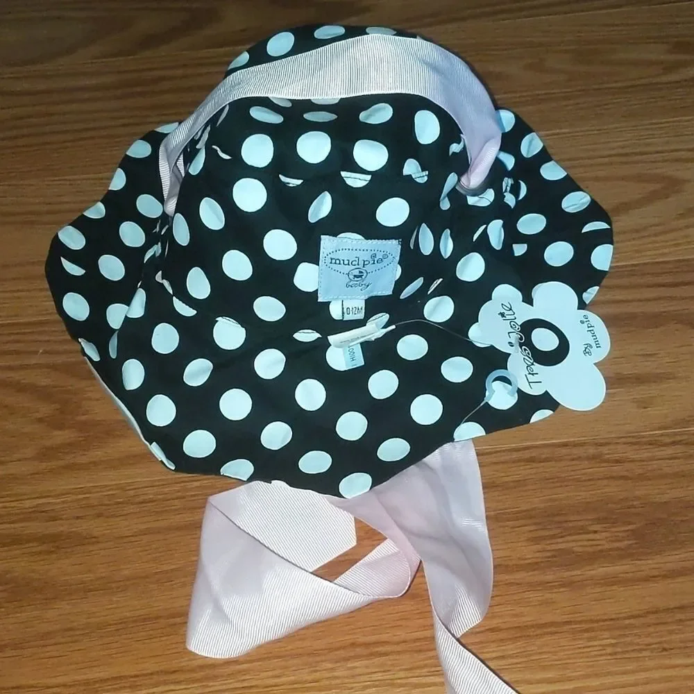 Mud Pie Perfectly Princess Reversible Sunhat 0-12m NWT